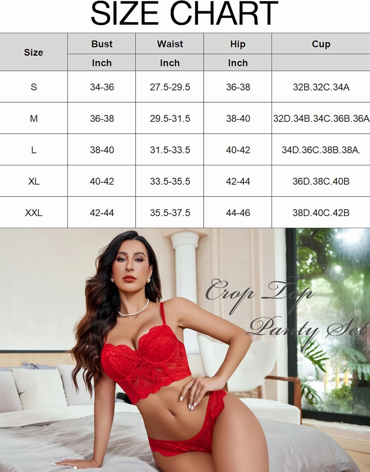 2 Piece Corset Bra and Panty Sets