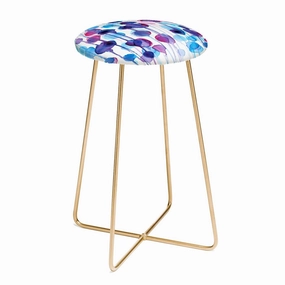 ABSTRACT WATERCOLOR Counter Stool by CMYKaren