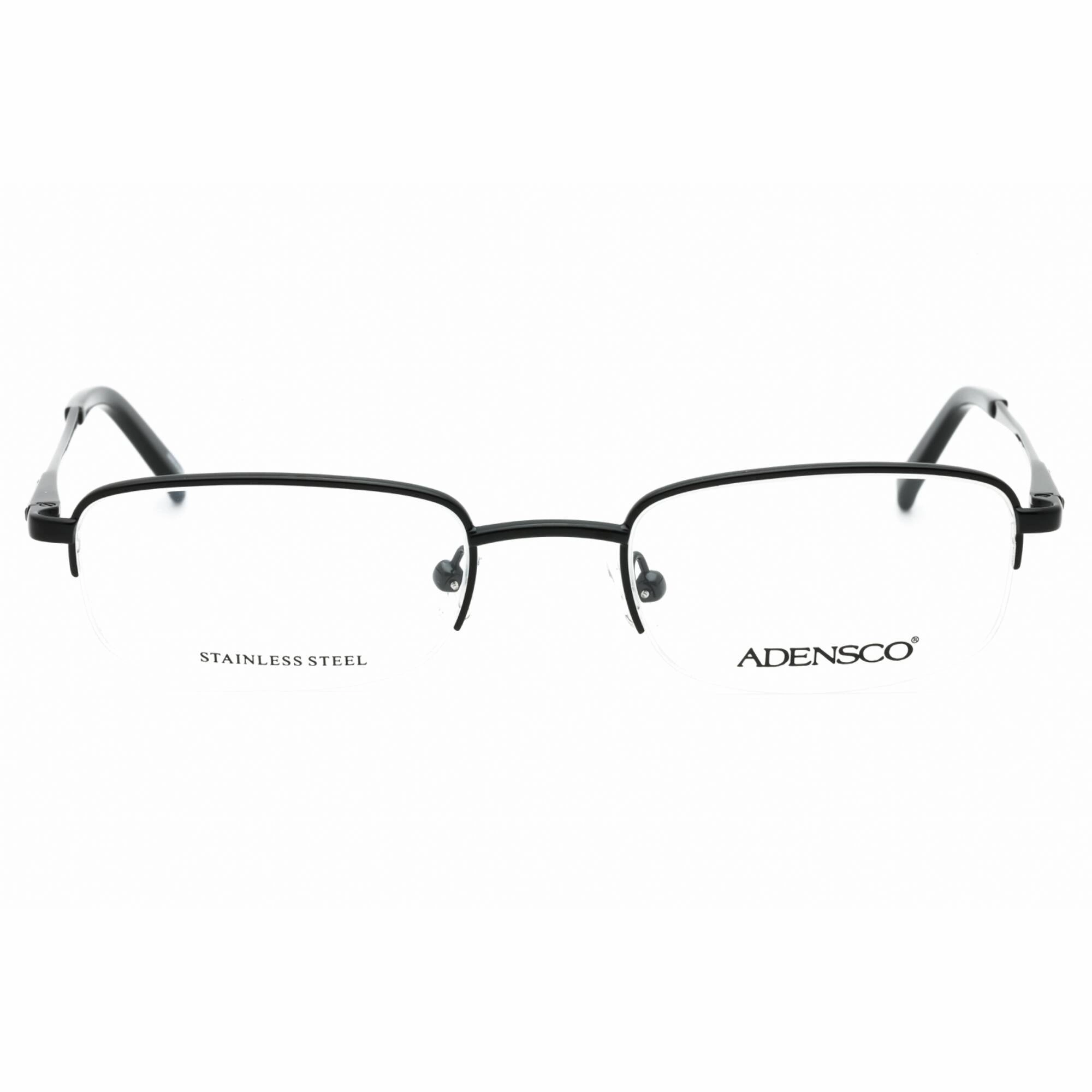 Adensco Men's Eyeglasses - Matte Black Half Rim Rectangular Frame | AD 141 003 00