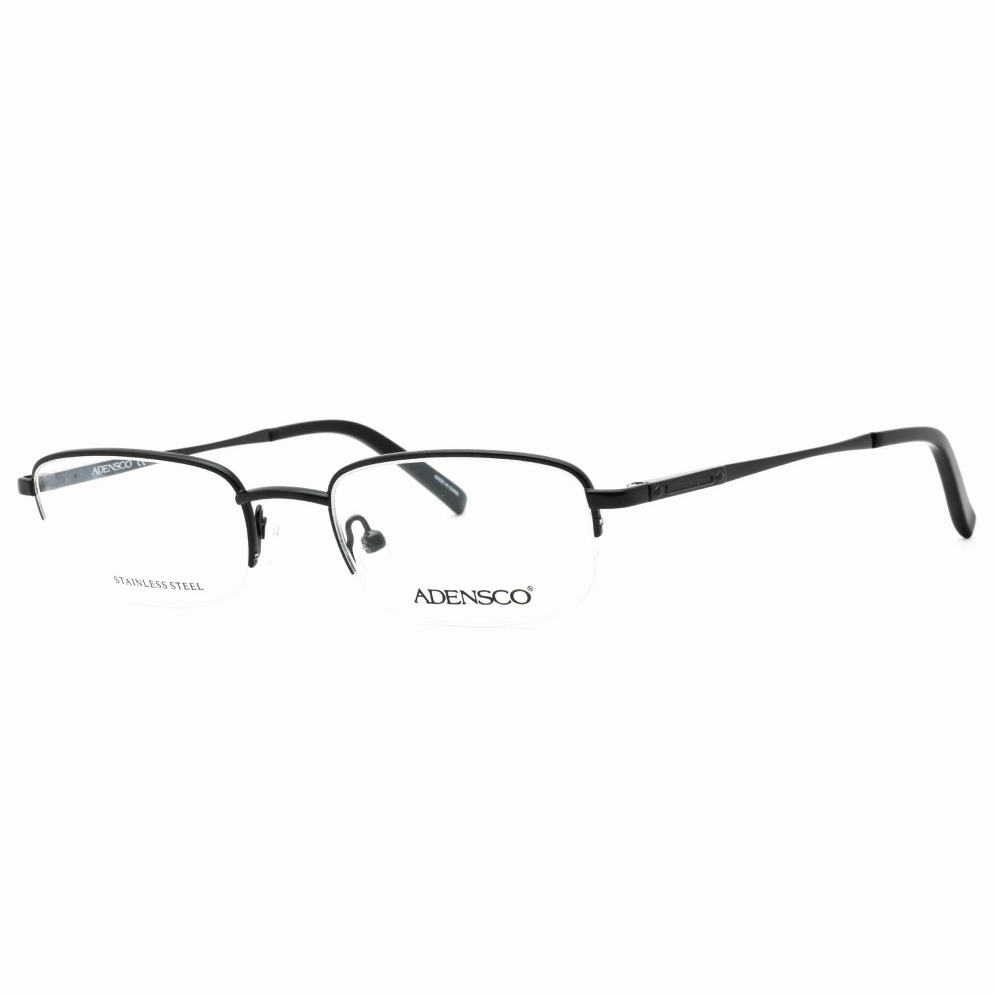 Adensco Men's Eyeglasses - Matte Black Half Rim Rectangular Frame | AD 141 003 00