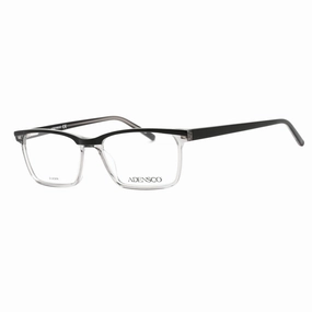 Adensco Men's Eyeglasses - Rectangular Plastic Frame Clear Lens | Ad 119 0EDM 00