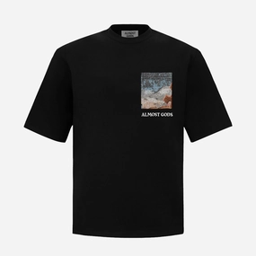 ALMOST GODS | ALMOST GODS ARCANA JACQUARD PATCHED TEE { BLACK