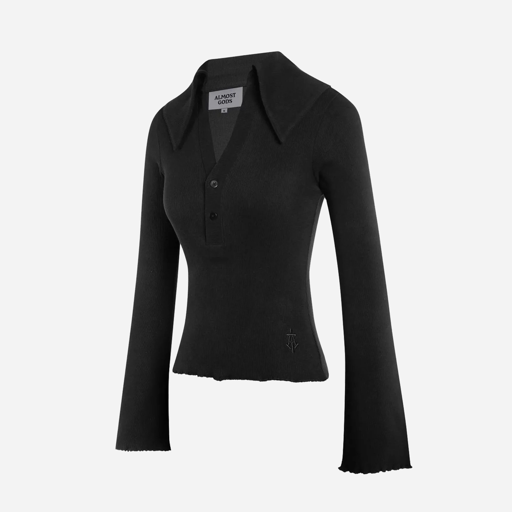 ALMOST GODS | MERIDIAN KNIT TOP { BLACK