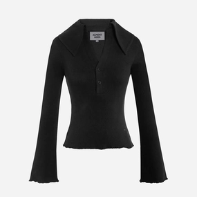 ALMOST GODS | MERIDIAN KNIT TOP { BLACK