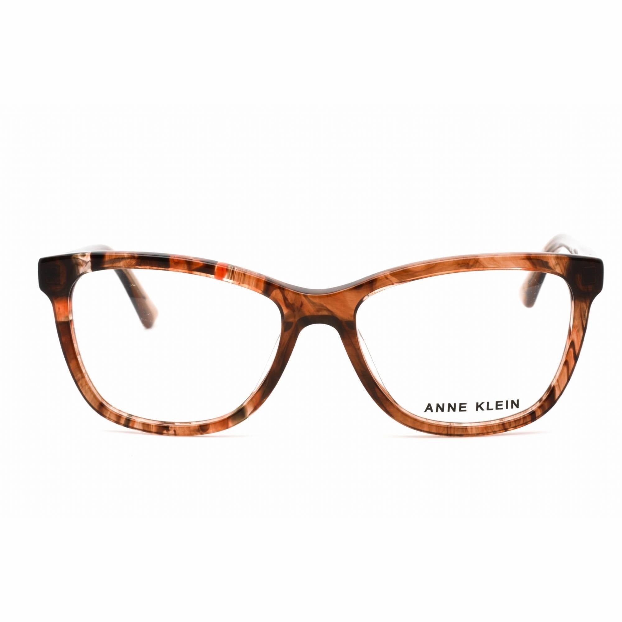 Anne Klein Men's Eyeglasses - Mocha Horn Cat Eye Full Rim Plastic Frame | AK5074 208