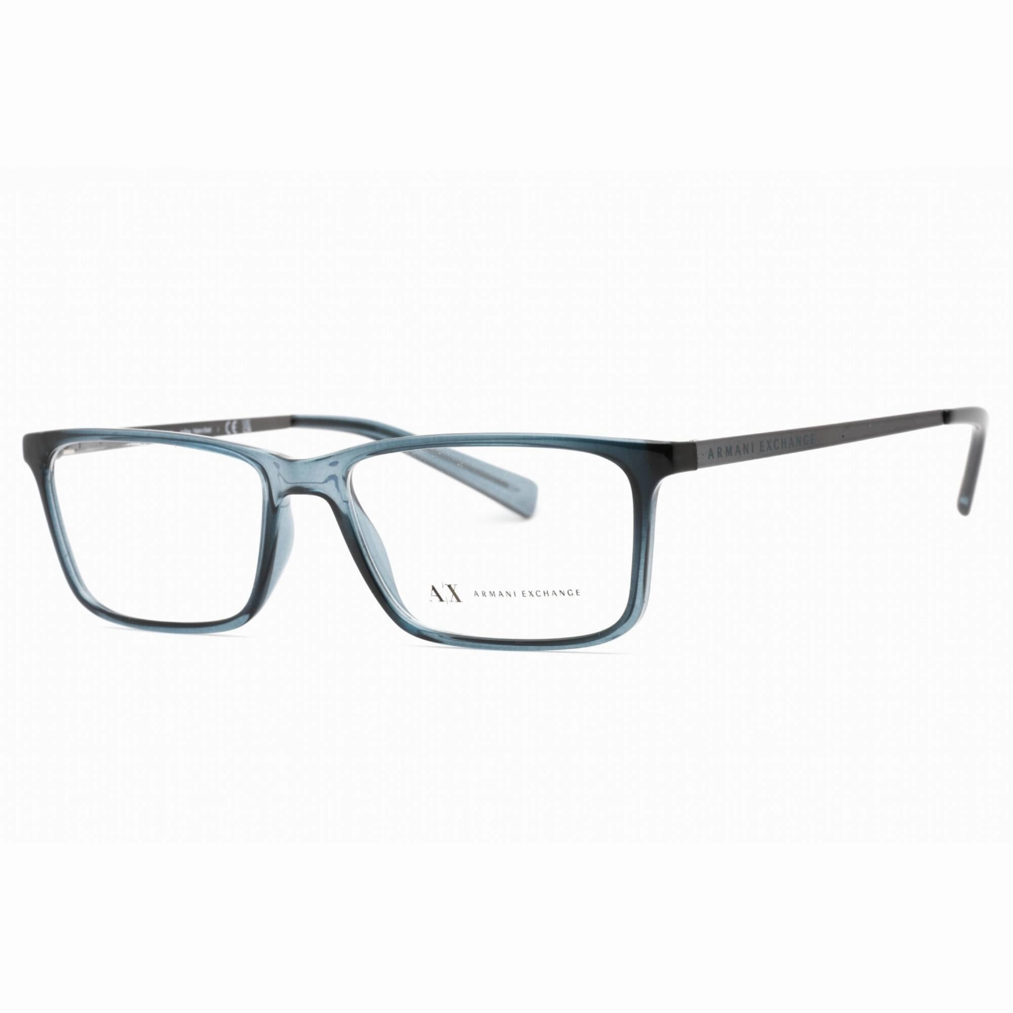 Armani Exchange Men's Eyeglasses - Blue Rectangular Full Rim Frame | 0AX3027 8238