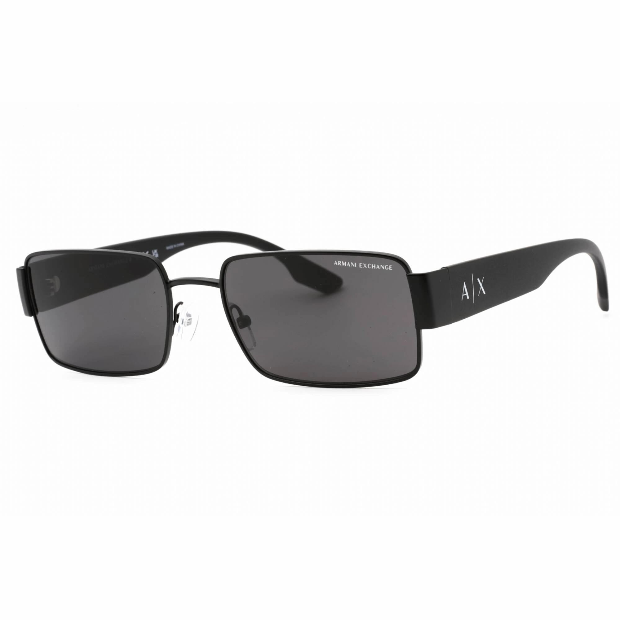 Armani Exchange Men's Sunglasses - Black Metal Aviator Frame | 0AX2052S 600087