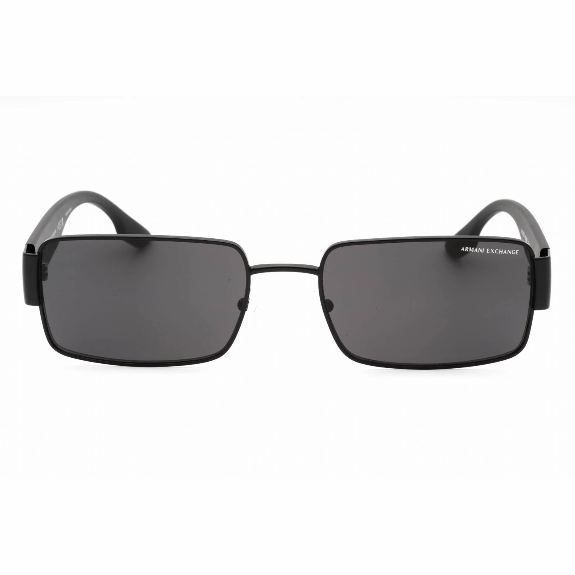 Armani Exchange Men's Sunglasses - Black Metal Aviator Frame | 0AX2052S 600087