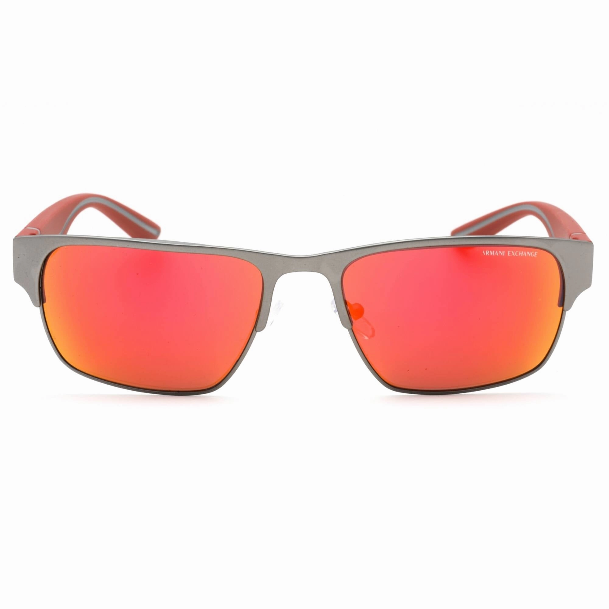 Armani Exchange Men's Sunglasses - Matte Gunmetal Rectangular Frame | 0AX2046S 60036Q