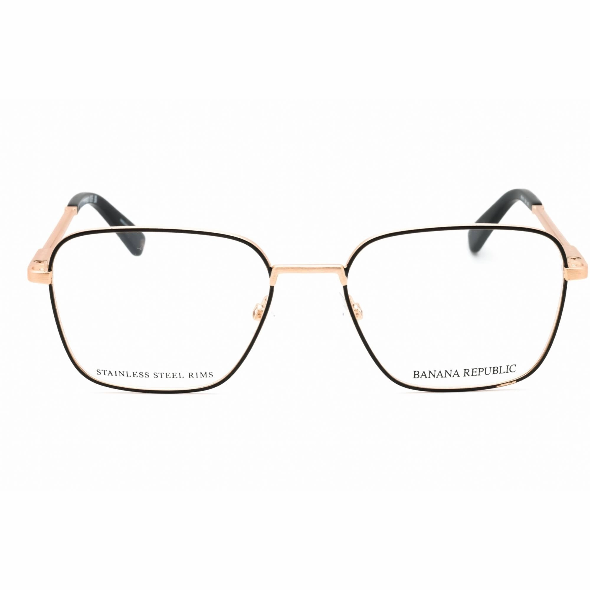 Banana Republic Men's Eyeglasses - Antique Gold Metal Square Frame | BR 119 0OUN 00