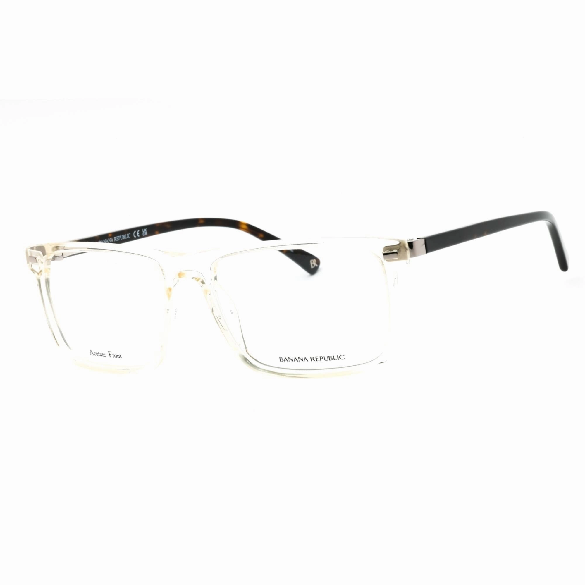 Banana Republic Men's Eyeglasses - Beige Crystal Plastic Square Frame | BR 120 0SD9 00