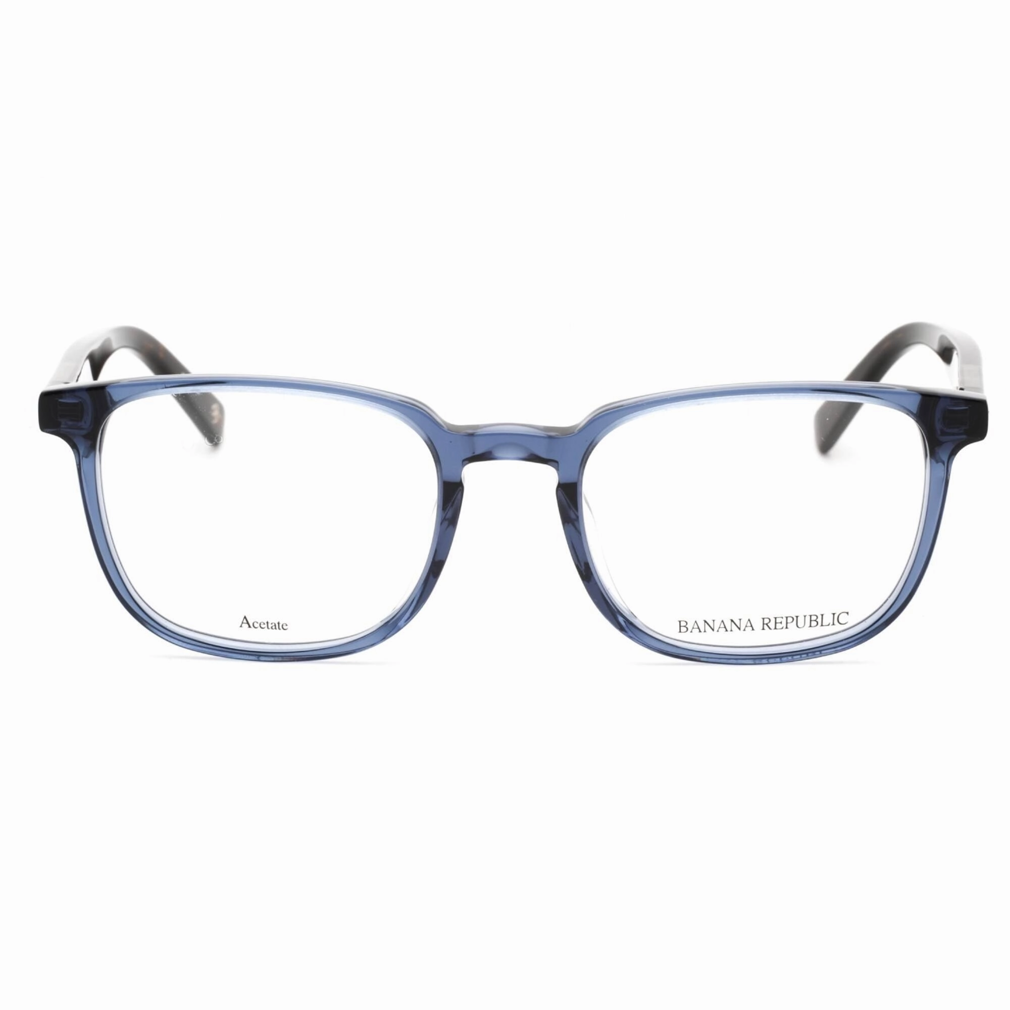 Banana Republic Men's Eyeglasses - Blue Crystal Plastic Square Frame | BR 105 0OXZ 00