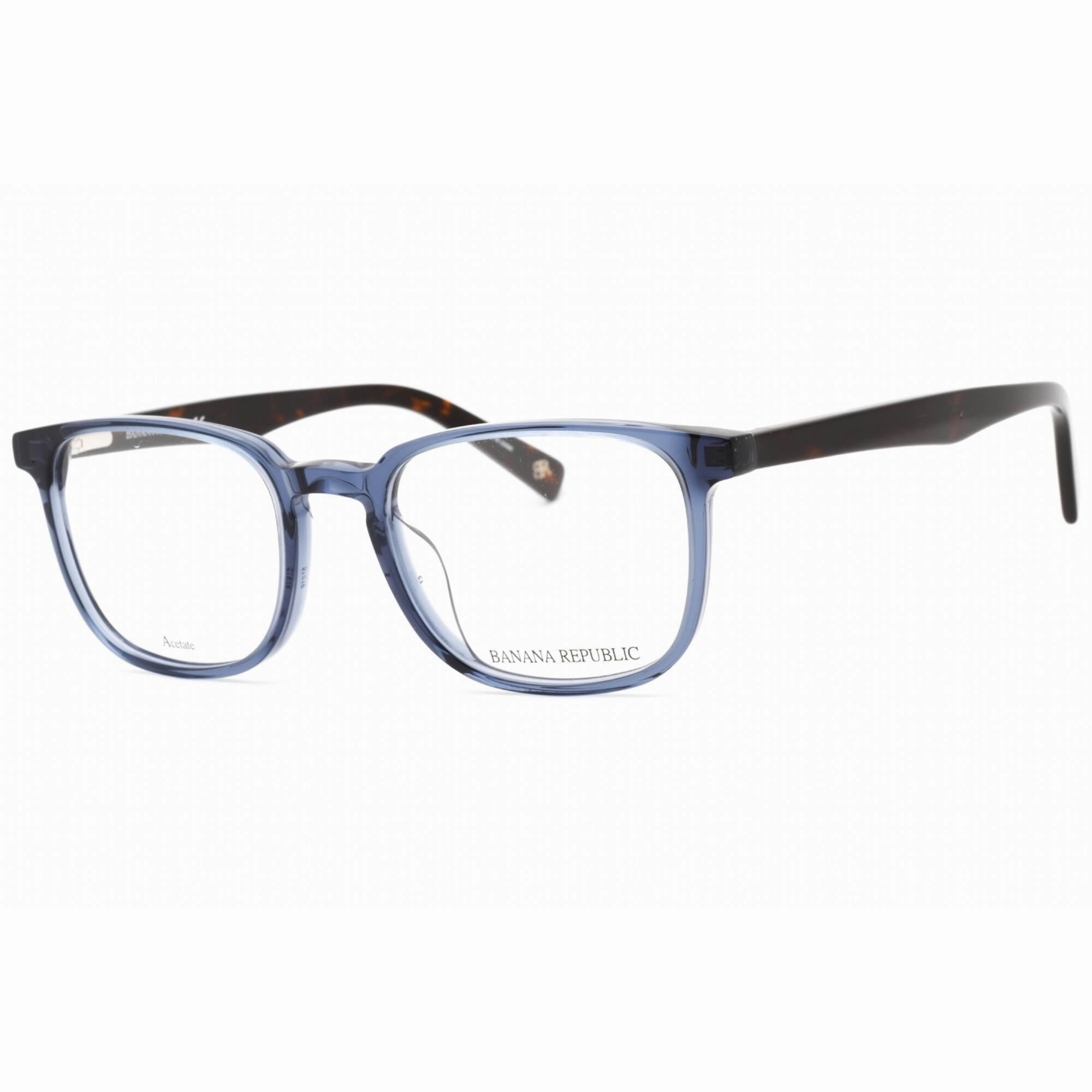 Banana Republic Men's Eyeglasses - Blue Crystal Plastic Square Frame | BR 105 0OXZ 00