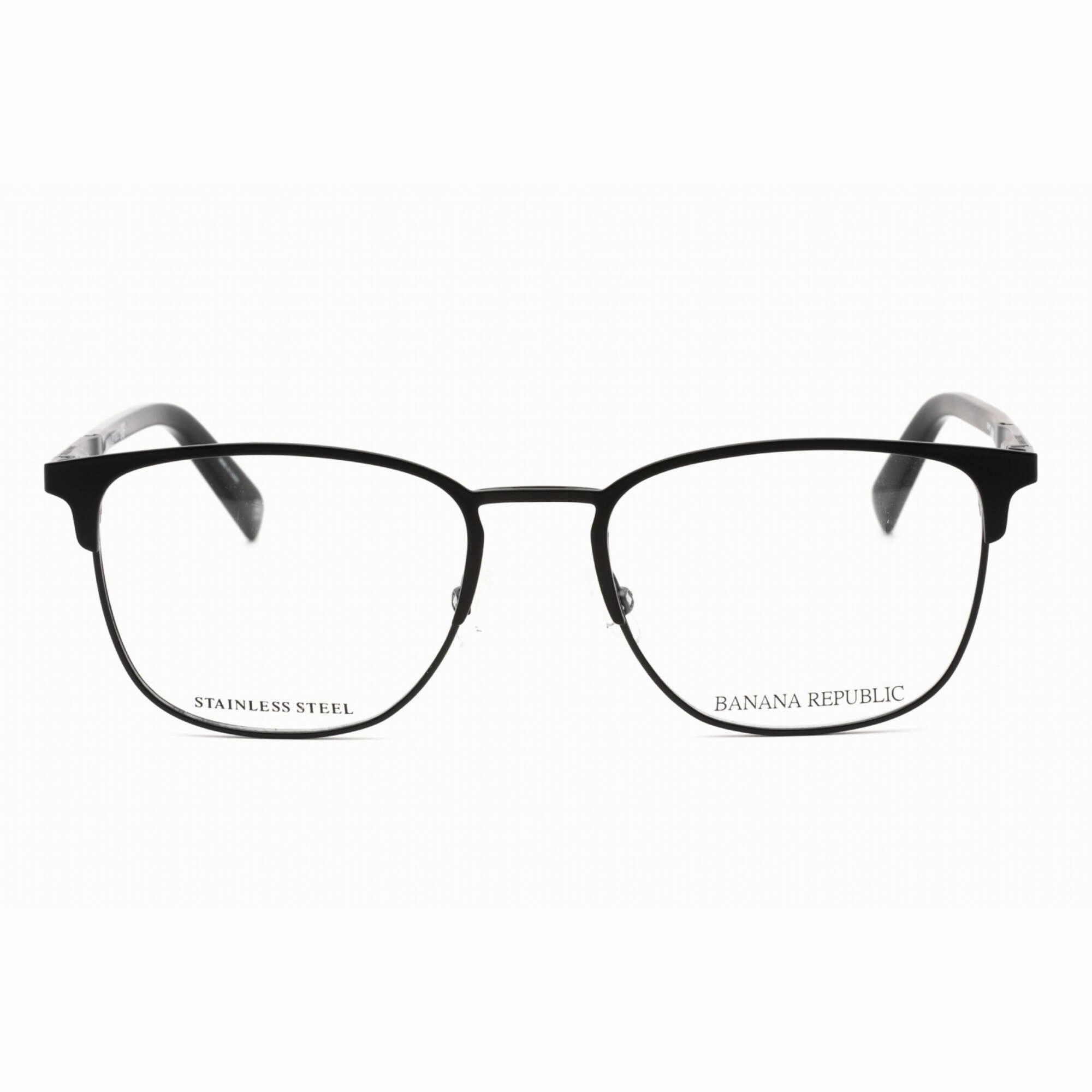 Banana Republic Men's Eyeglasses - Full Rim Matte Black Rectangular | BR 107 0003 00