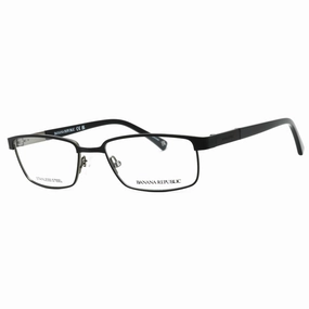 Banana Republic Men's Eyeglasses - Matte Black Ruthenium Rectangular | BR 100 0TI7 00