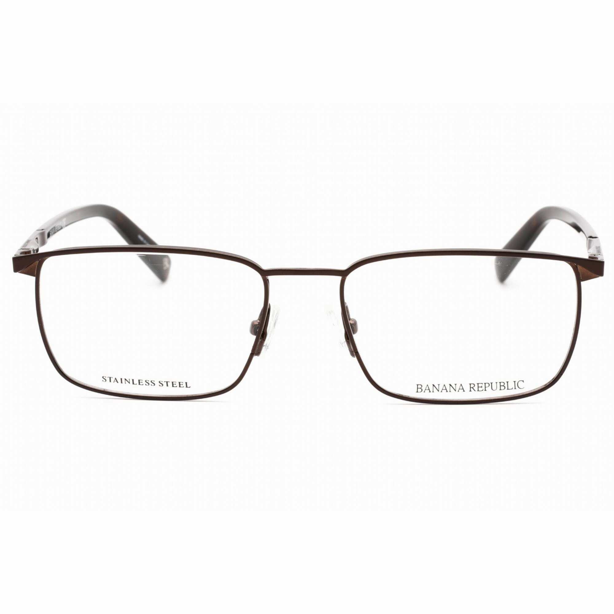 Banana Republic Men's Eyeglasses - Matte Brown Rectangular Frame | BR 103 04IN 00
