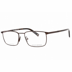 Banana Republic Men's Eyeglasses - Matte Brown Rectangular Frame | BR 103 04IN 00