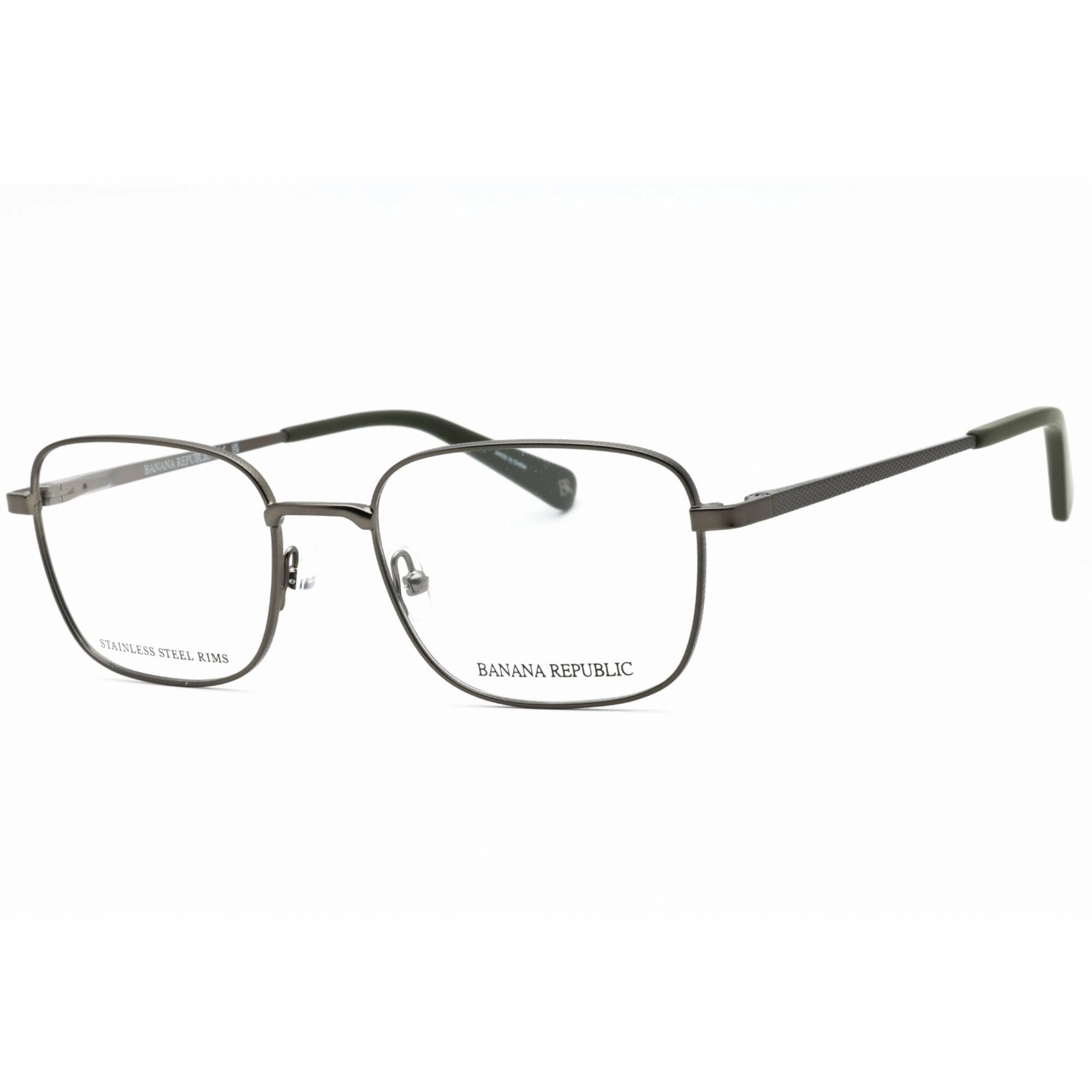 Banana Republic Men's Eyeglasses - Matte Grey Square Full Rim Frame | BR 118 0FRE 00