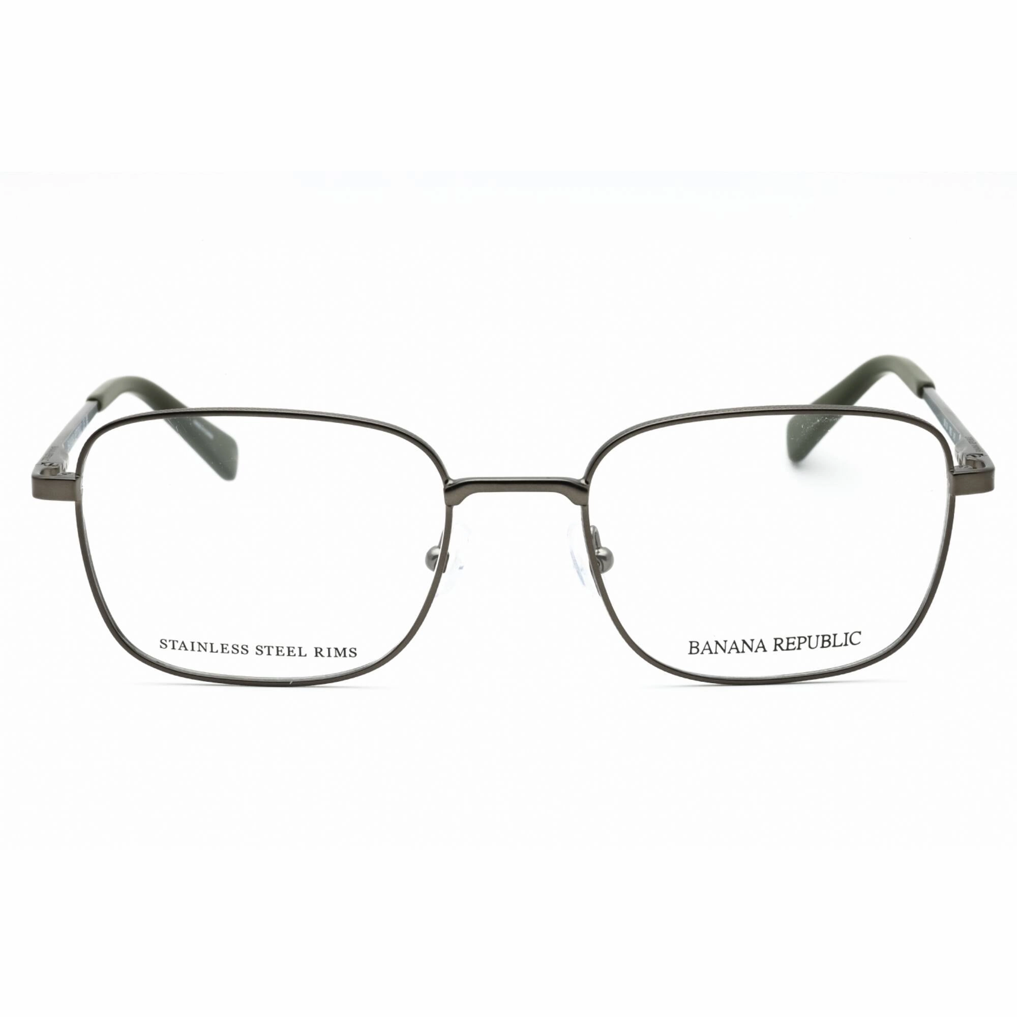 Banana Republic Men's Eyeglasses - Matte Grey Square Full Rim Frame | BR 118 0FRE 00