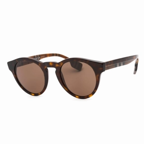 Burberry Men's Sunglasses - Full Rim Havana Plastic Round Frame | 0BE4359F 399173