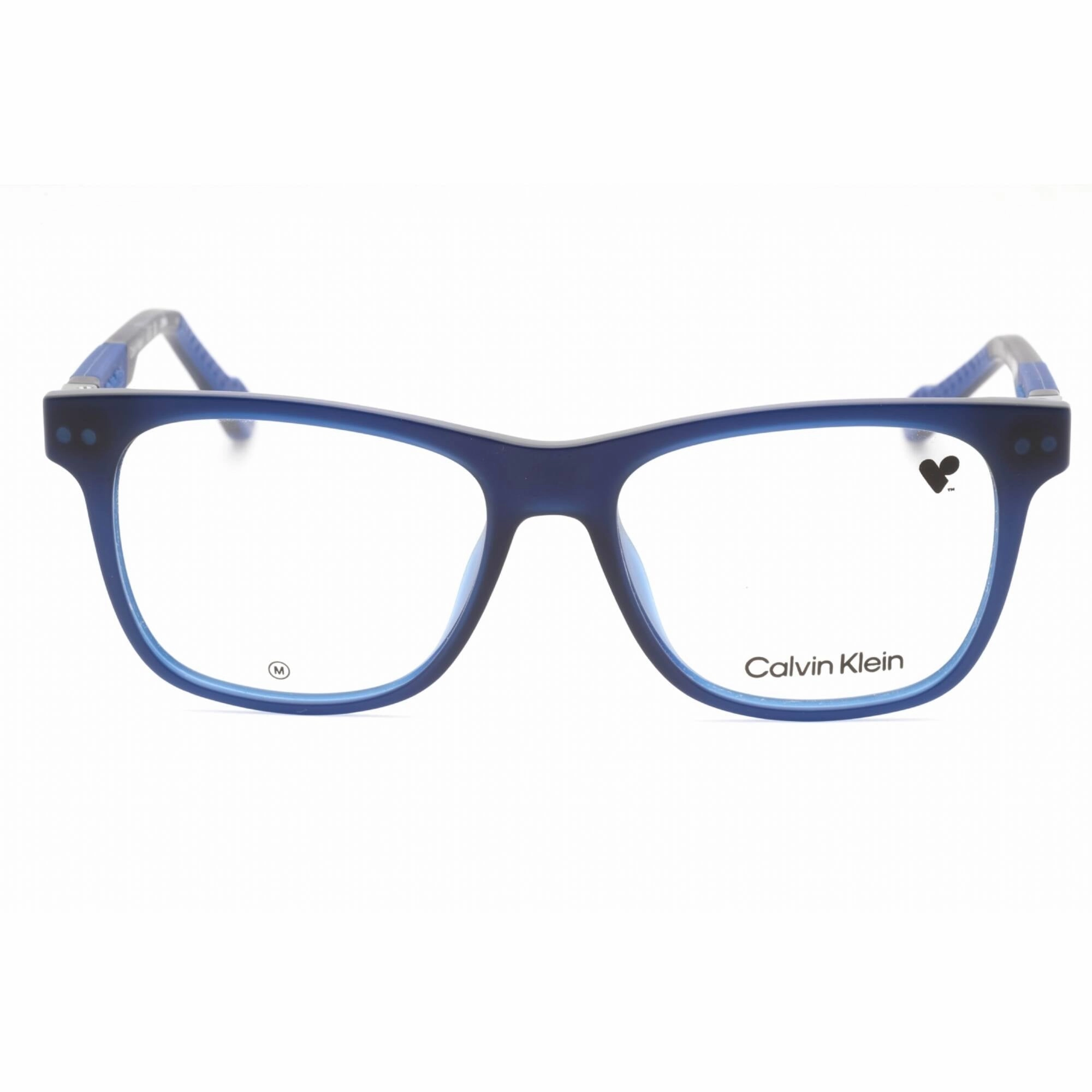 Calvin Klein Men's Eyeglasses - Blue Injected Propionate Square Frame | CK23521 438