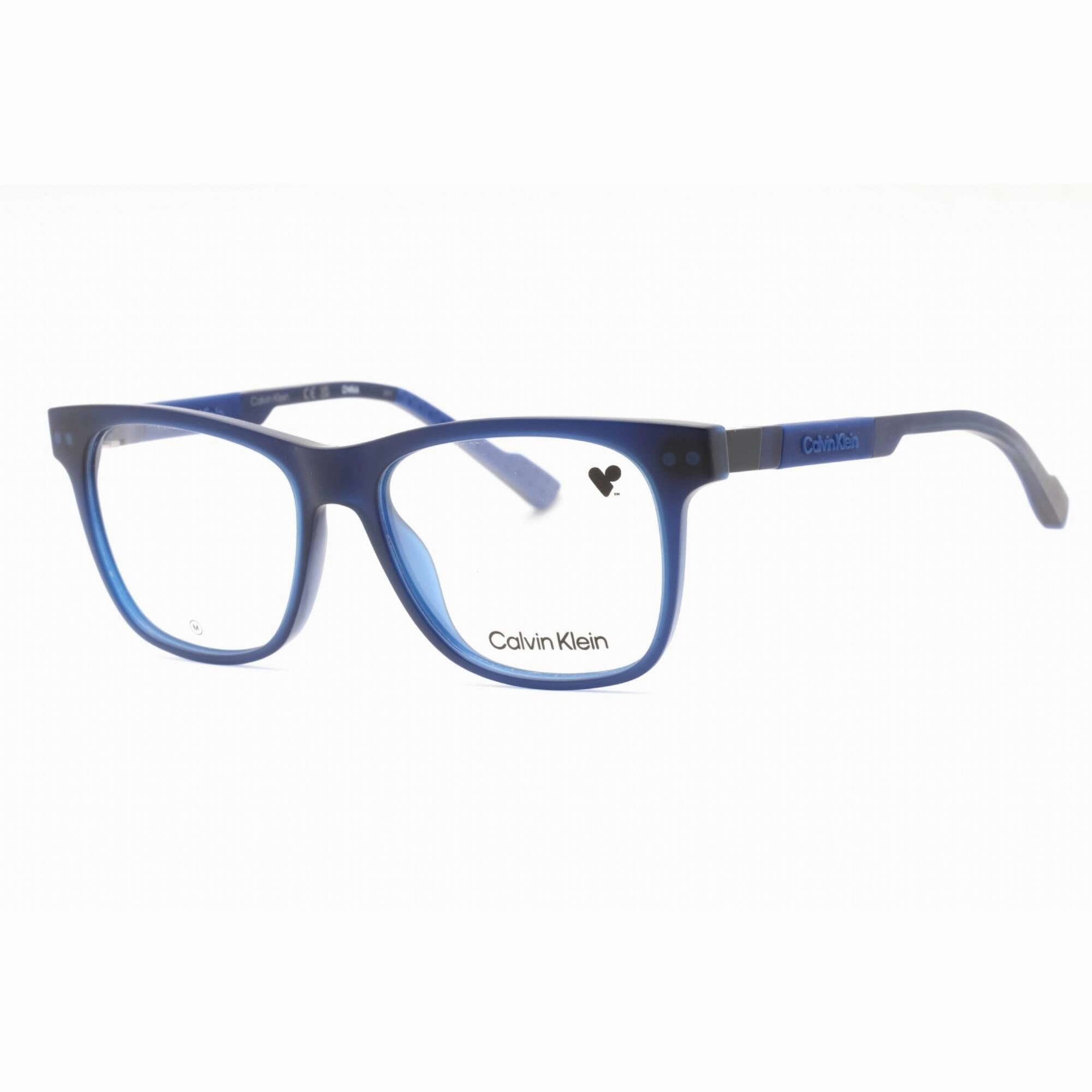 Calvin Klein Men's Eyeglasses - Blue Injected Propionate Square Frame | CK23521 438