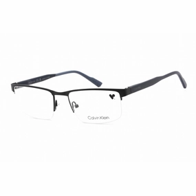 Calvin Klein Men's Eyeglasses - Clear Lens Blue Metal Rectangular Frame | CK21126 438