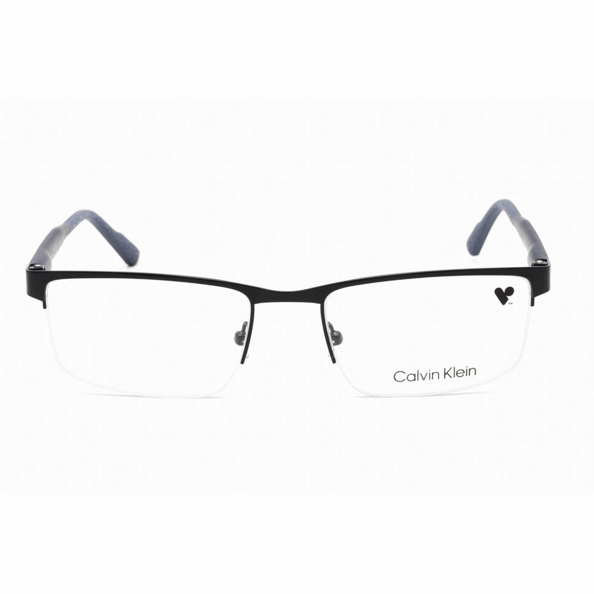 Calvin Klein Men's Eyeglasses - Clear Lens Blue Metal Rectangular Frame | CK21126 438