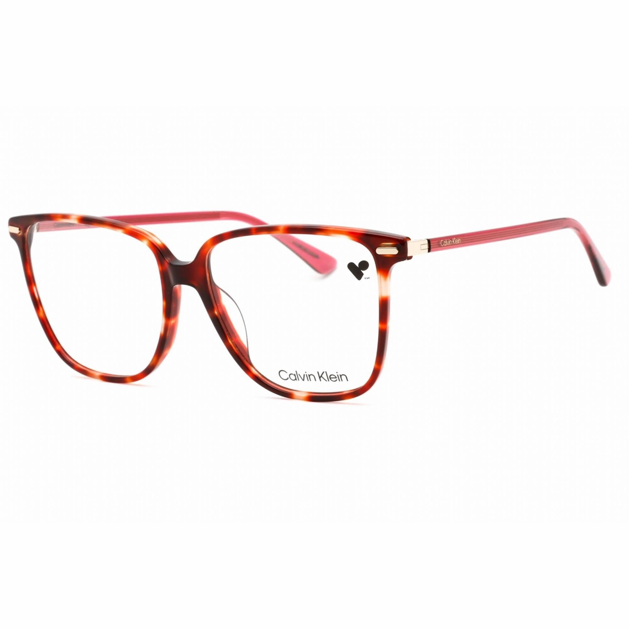 Calvin Klein Men's Eyeglasses - Full Rim Burgundy Havana Plastic Frame | CK22543 609