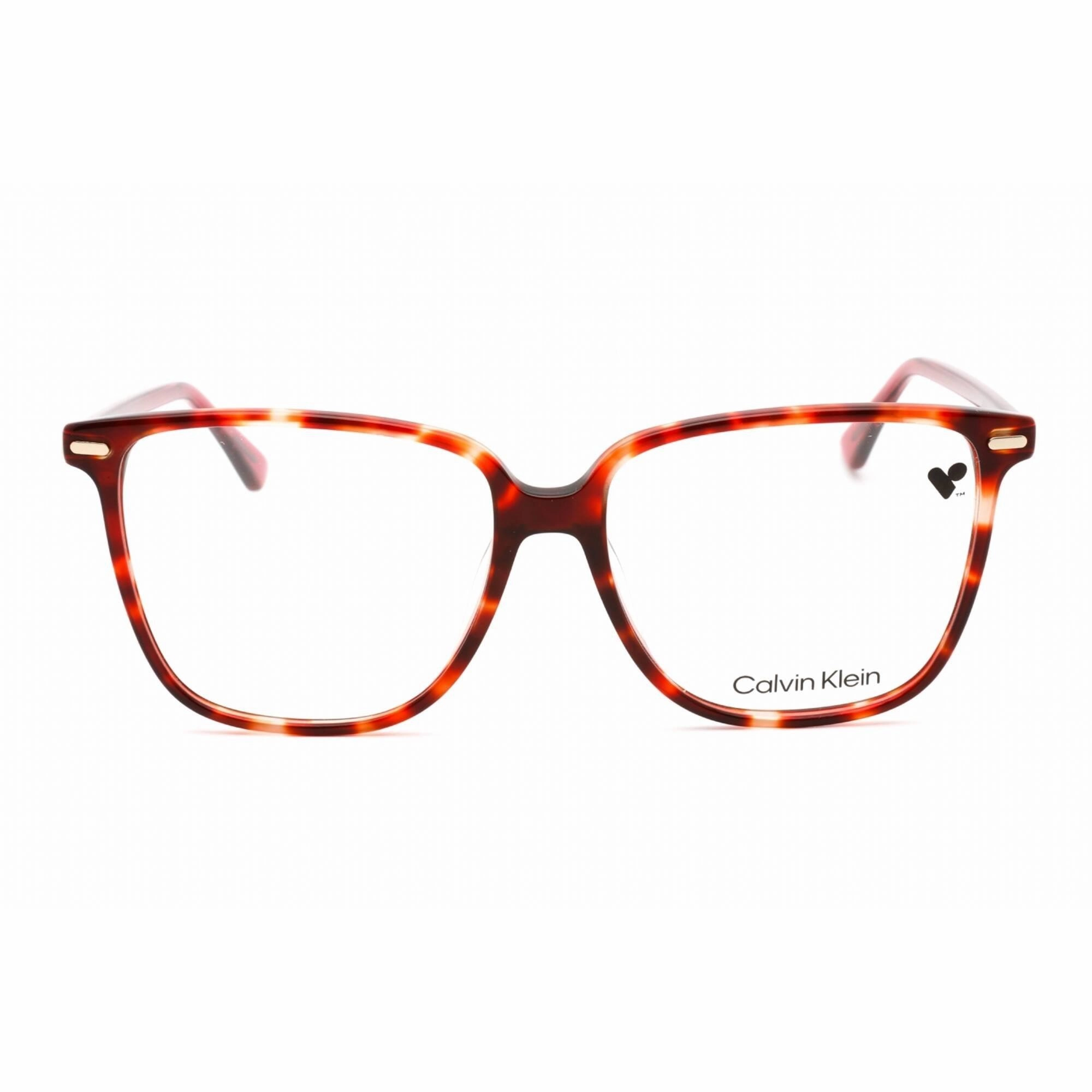 Calvin Klein Men's Eyeglasses - Full Rim Burgundy Havana Plastic Frame | CK22543 609