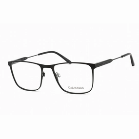 Calvin Klein Men's Eyeglasses - Matte Black Metal Rectangular Frame | CK20129 001