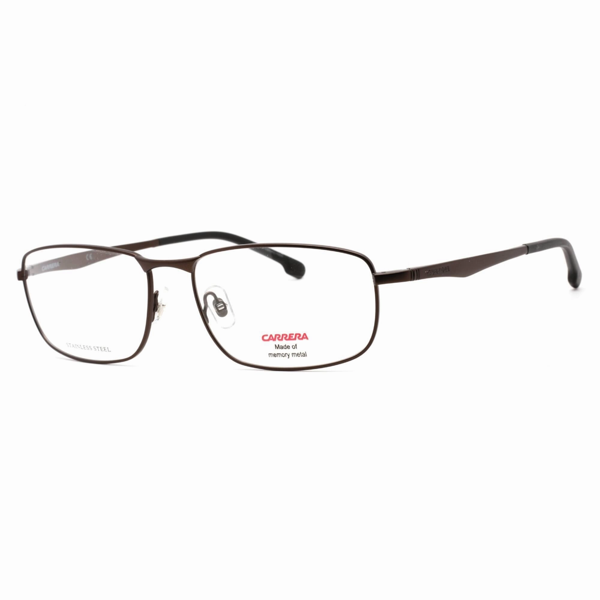 Carrera Men's Eyeglasses - Brown Rectangular Full Rim Metal Frame | 8854 8854