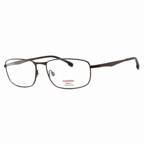 Carrera Men's Eyeglasses - Brown Rectangular Full Rim Metal Frame | 8854 8854