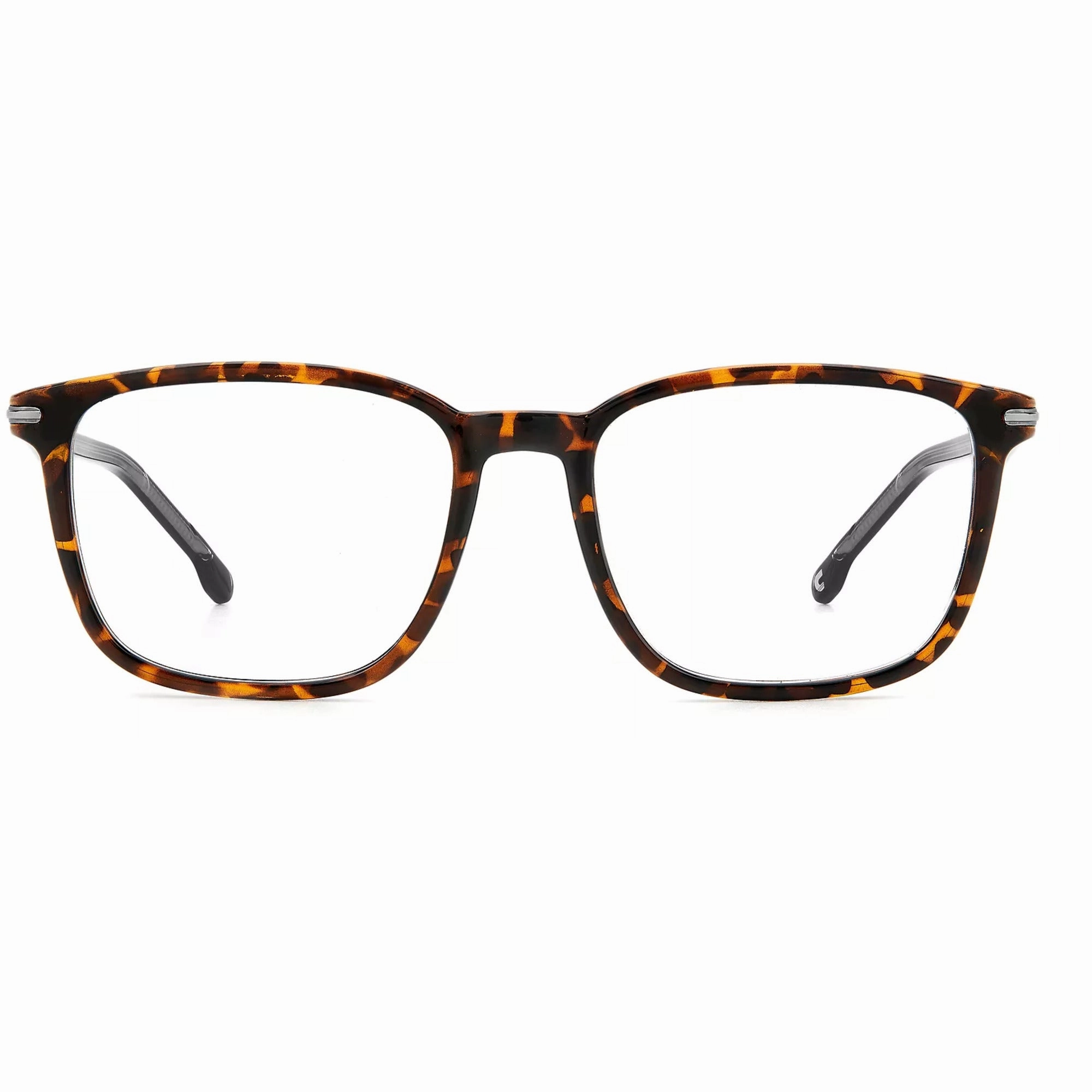 Carrera Men's Eyeglasses - Havana Plastic Full Rim Square Frame Demo Lens | 292 0086