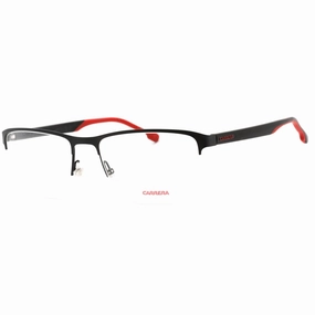 Carrera Men's Eyeglasses - Matte Black Half Rim Rectangular | CARRERA 8870 0003 00