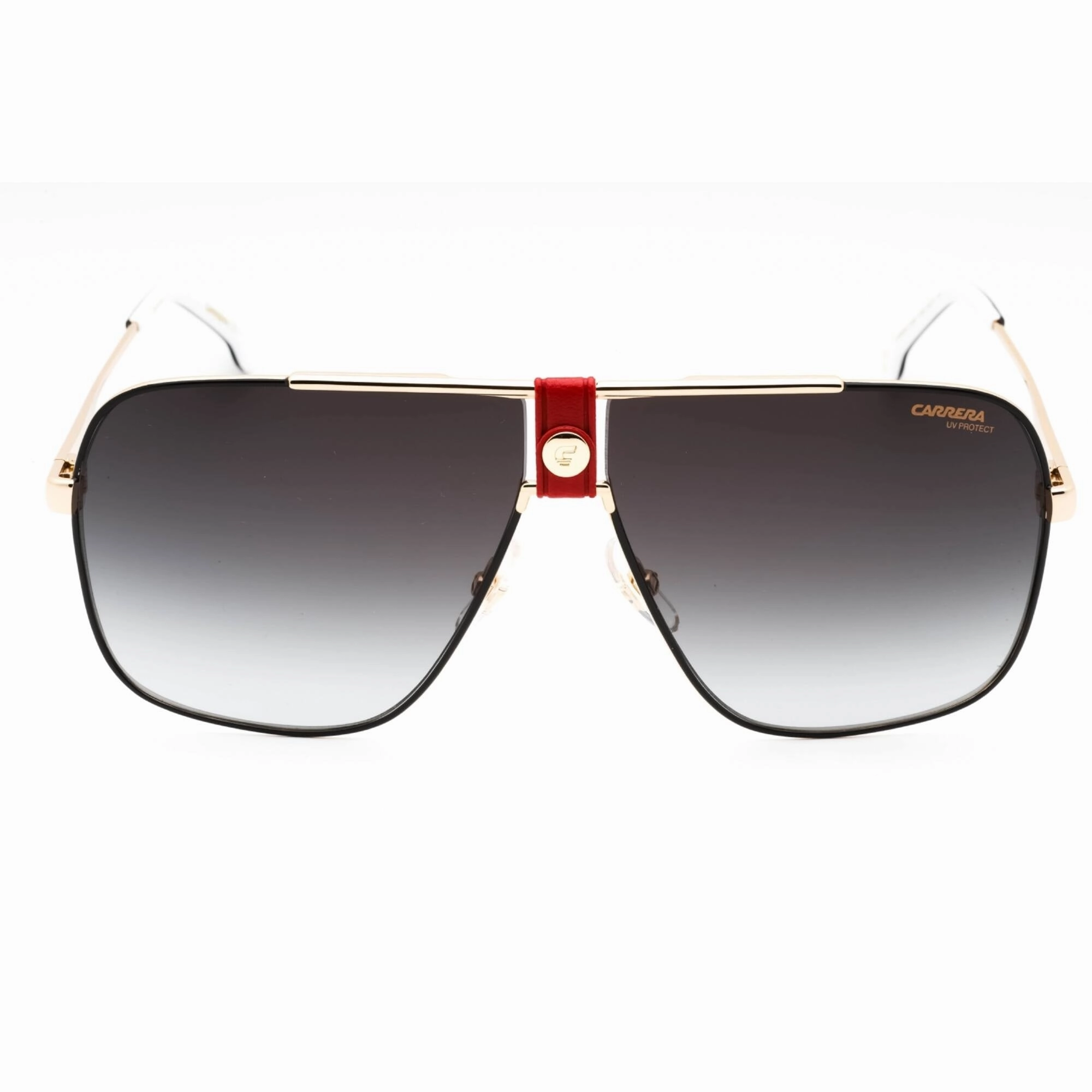 Carrera Men's Sunglasses - Gold Red Navigator Frame Dark Grey Lens | 1018/S Y11/9O