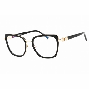 Charriol Men's Eyeglasses - Full Rim Shiny Gold Black Cat Eye Metal | PC71055 C02