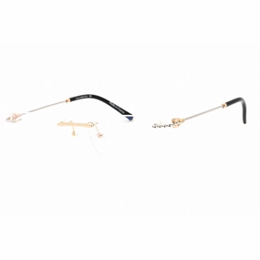 Charriol Men's Eyeglasses - Rimless Shiny Gold/Silver Titanium Frame | PC75098 C03