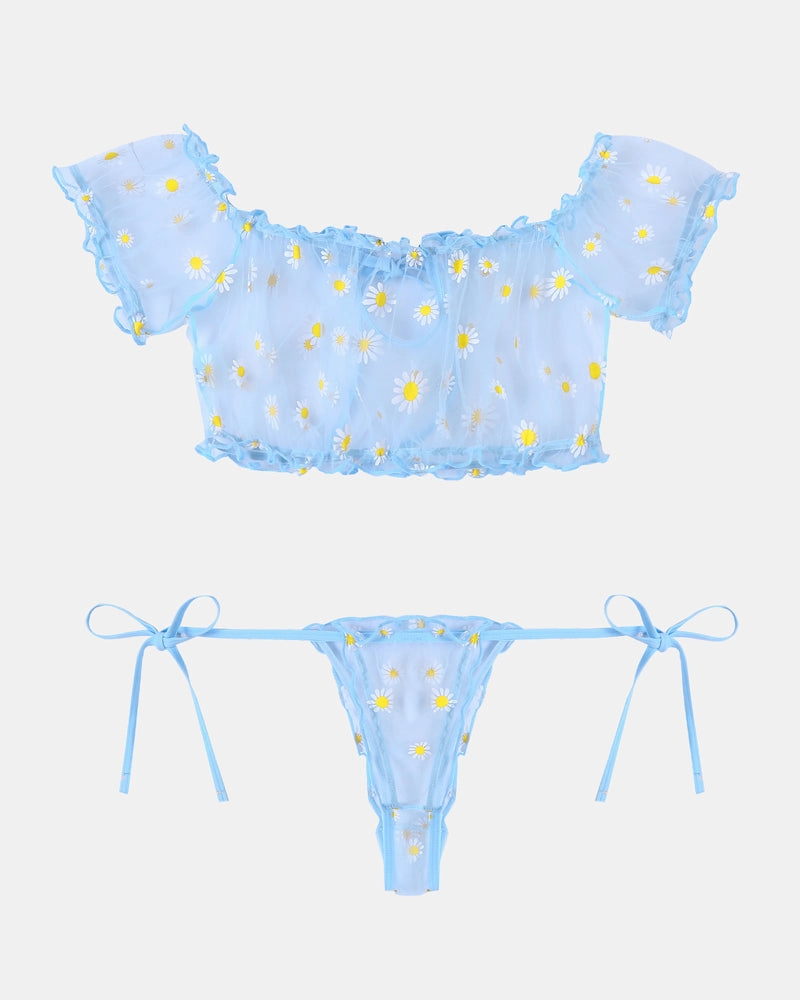 Christmas Lingerie Bra and Panty Set