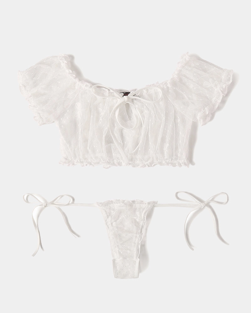 Christmas Lingerie Bra and Panty Set