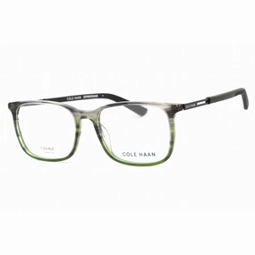 Cole Haan Men's Eyeglasses - Clear Demo Lens Smoke Horn Square Frame | CH4048 036