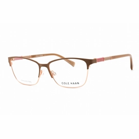 Cole Haan Men's Eyeglasses - Mink Rectangular Full Rim Frame Clear Lens | CH5032 220