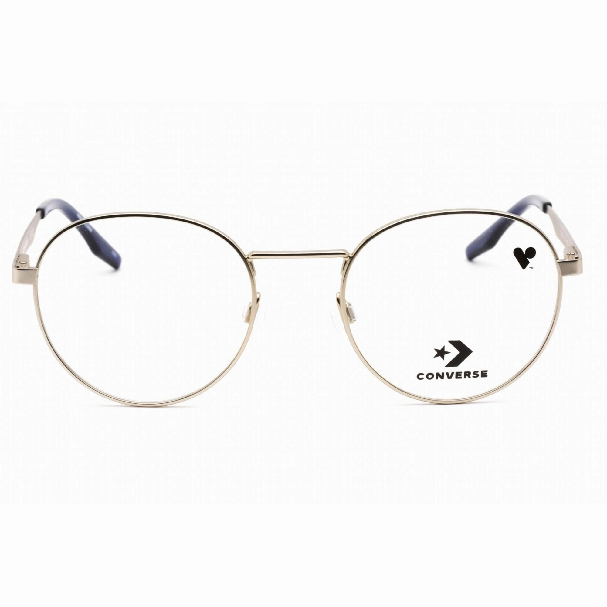 Converse Men's Eyeglasses - Full Rim Satin Silver Metal Round Shape Frame | CV1010 045