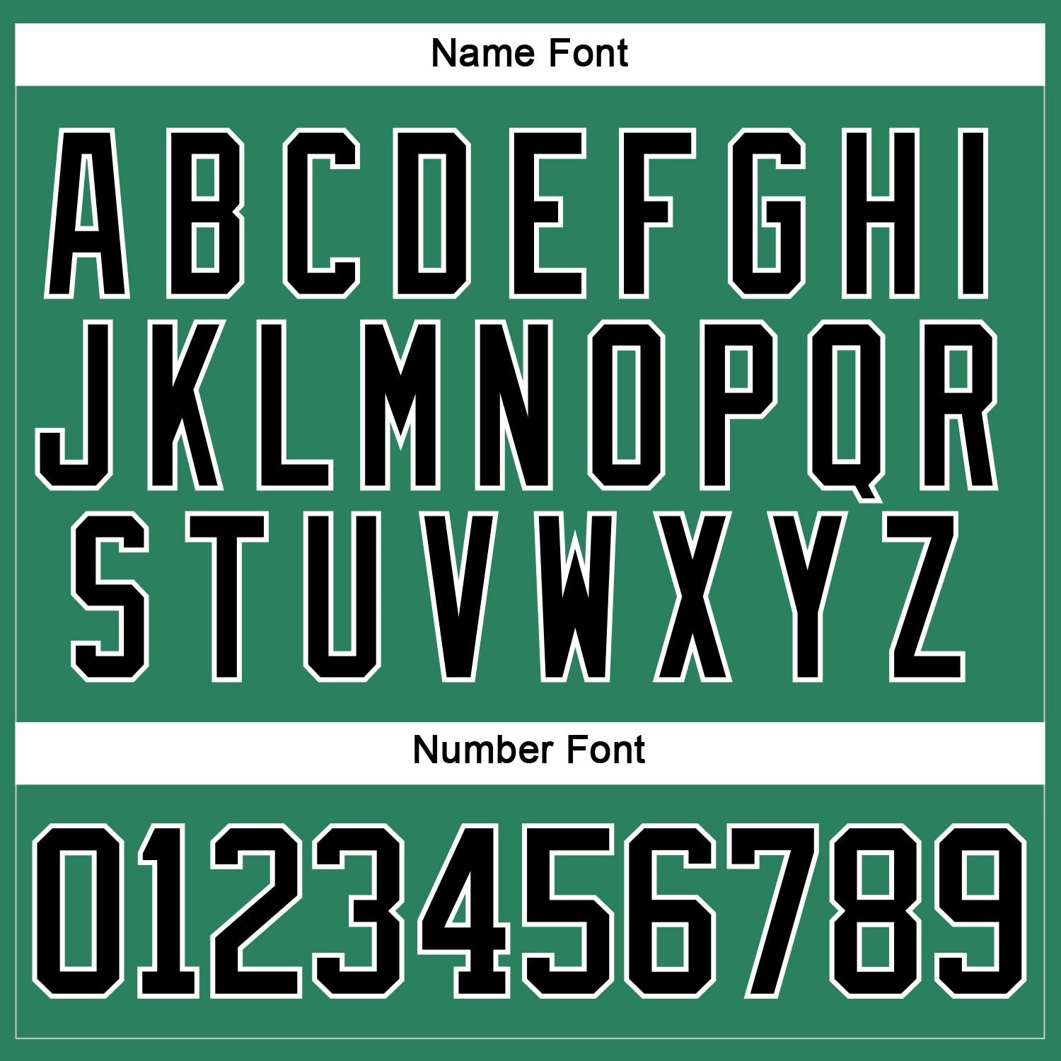 Custom Kelly Green Black-White Hockey Jersey