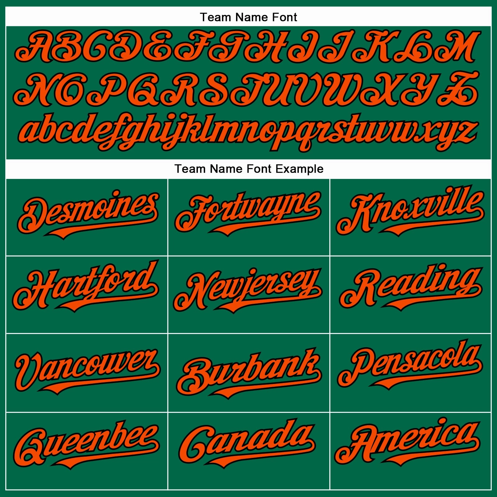 Custom Kelly Green Orange-Black Authentic Baseball Jersey