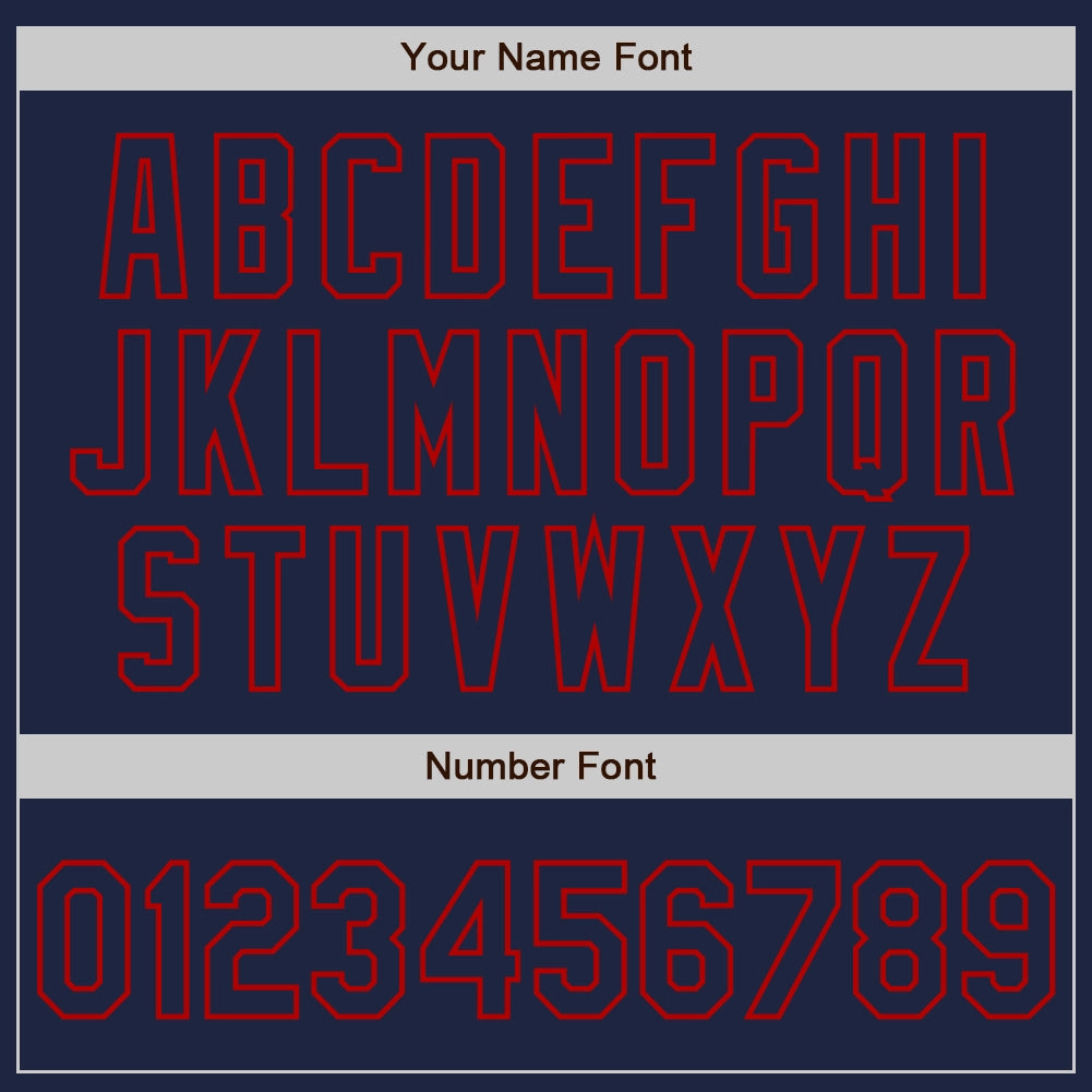 Custom White Navy-Red Authentic Split Fashion Baseball Jersey