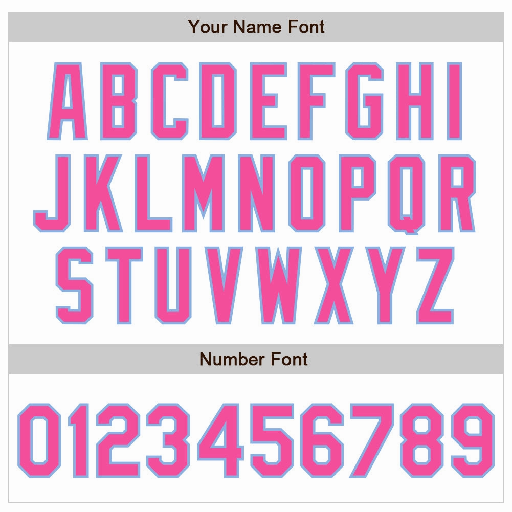 Custom White Pink-Light Blue 3 Colors Arm Shapes Authentic Baseball Jersey