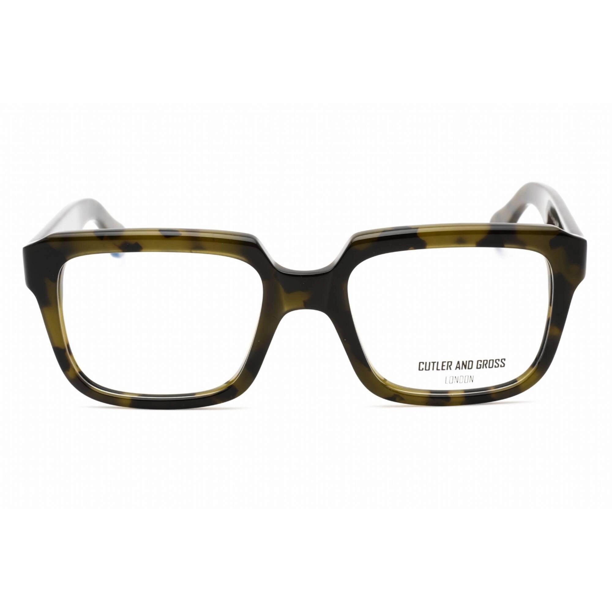 Cutler And Gross Men's Eyeglasses - Green/Black/Tortoiseshell Rectangular | CG1289 005