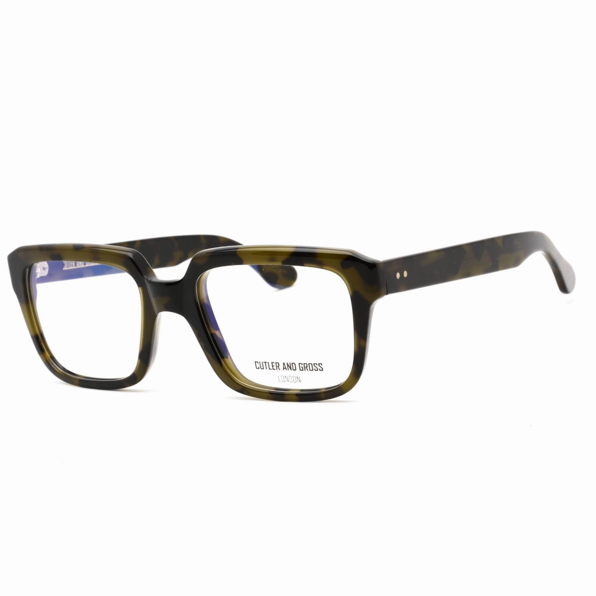 Cutler And Gross Men's Eyeglasses - Green/Black/Tortoiseshell Rectangular | CG1289 005