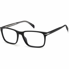 David Beckham Men's Eyeglasses - Black Acetate Full Rim Rectangular | DB-1063 0807